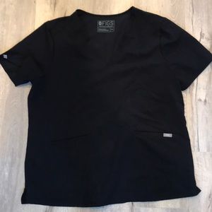 Black casma 3 pocket scrub top xxl gently used